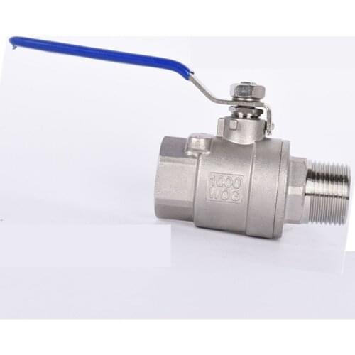 2PC-type Manual Ball Valve SS304 Stainless Steel Male&Female Thread DN32/DN40/DN50