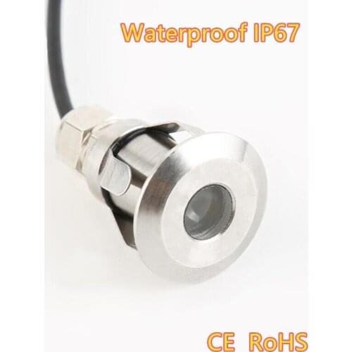 Waterproof LED Underground Light 1W LED stainless steel Mini buried lamp outdoor bar garden step light AC85-265V DC12V