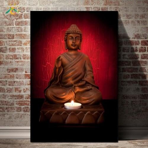 Wall Art Canvas Painting Modern Printed Buddha Painting Picture Buddha Paintings Wall Pictures For Living Room