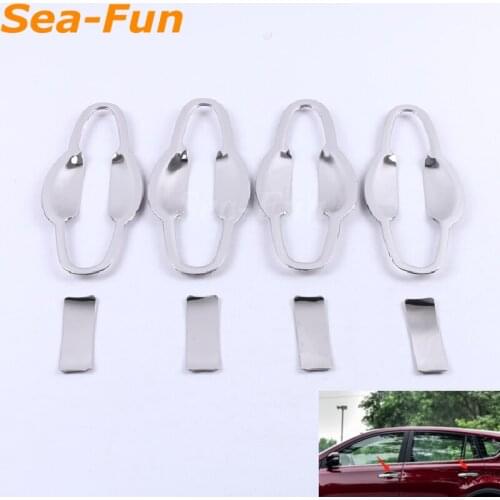 Door protection Handle Bowl Sticker Cover Protector Trim For Toyota RAV4 2013 2014 2015 2016 2017 2018 Accessories Car Styling