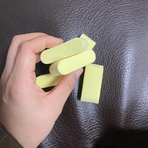 1 PC Funny Rice Cake Shape Sponge Foundation Makeup Blender Yellow Makeup Puff For Concealer Cosmetic Tools Drop Shipping