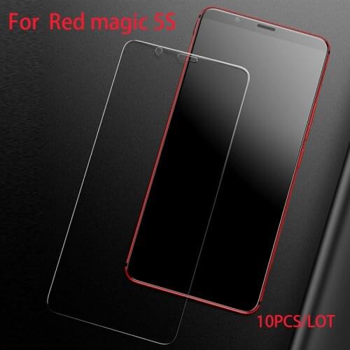 10PCS For Nubia Red magic 5S Glass Tempered Cover Tempered Glass Film Redmagic 5S Protection Screen Protector Protective Film