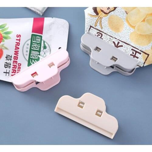 3pcs Plastic Food Sealing Bag Clip Fresh Moisture-proof Snack Potato Chips Postcard Sealing Clips Household Kitchen Gadgets