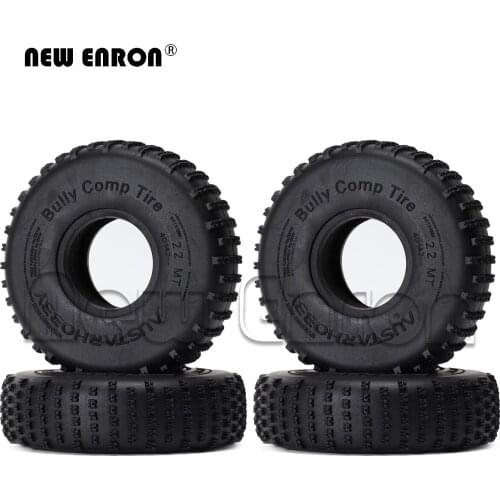 4Pc 2.2 inch Rubber 140MM Rock Buggy Bully Comp Wheel RC Tires For RC Crawler Car 1/10 Axial SCX10 TRX4 RR10 Bomber RBX10 Ryft