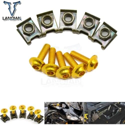 5PCS universal Motorcycle Accessories Fairing Bolt Spire Speed Fastener Clips Screw for Aprillia DORSODURO 1200/750 FALCO/SL1000