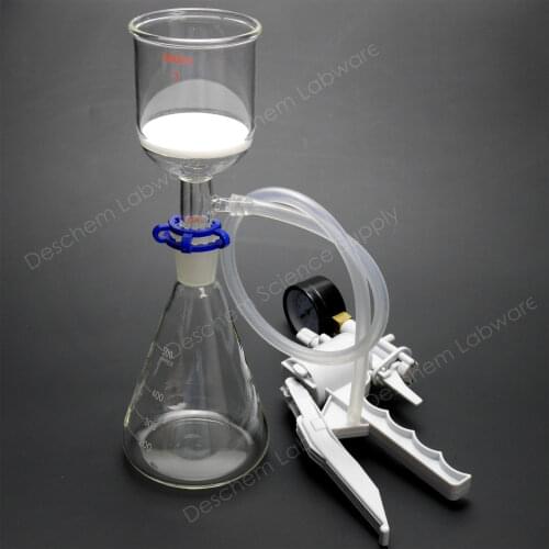 500ml,24/40,Suction Filtration Device,200ml Buchner Funnel,With Lab Vacuum Pump