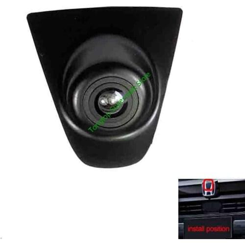 CCD Vehicle Logo Mark Emblem Front View Camera For HONDA BREEZE 2020 Wit 2-Way Switch box Parking System