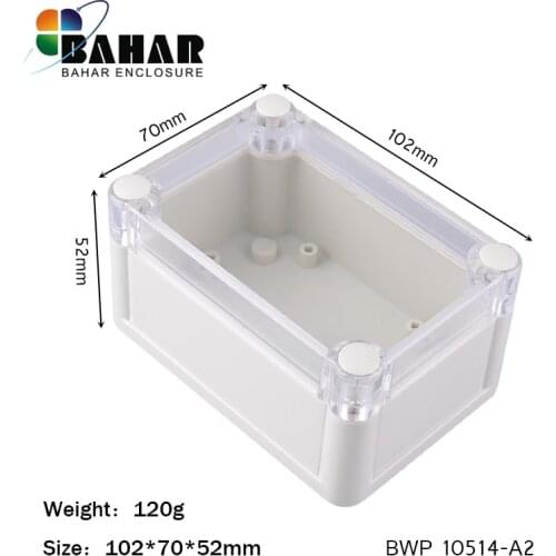Bahar Waterproof electronics plastic ABS IP68 4 pieces enclosure from Bahar Enclosure 102*70*52 mm BWP 10514-A2