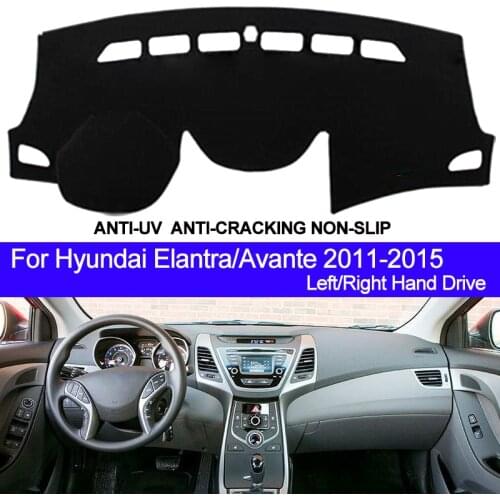 Car Dashboard Cover For Hyundai Elantra Avante 2011 2012 2013 2014 2015 Auto Dash Mat Carpet Cape Anti-sun Sun shade Dashmat