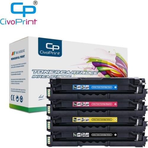 Civoprint 4PC Color Toner Cartridge CLT-503L CLT-K503L Compatible for Samsung Xpress SL-C3010ND C3060FR laser printer toner KCMY