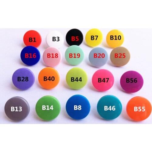 DHL 60 colors 2000sets KAM T5 Size 20 Plastic Resin Snaps Buttons Fasteners for Baby Diaper Nappy Cloth 1000 sets/color