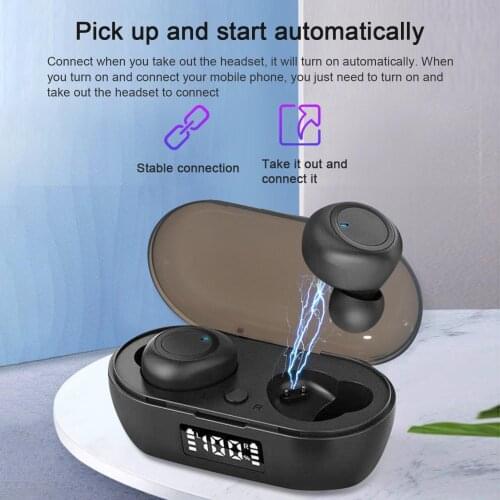 Hot new S100 Bluetooth 5.0 digital TWS mini earphone with noise reduction and waterproof function