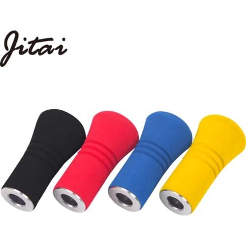 JITAI EVA Knobs Fishing Reel Cranking Handle Knobs For Baitcast Spinning Reels DIY Cylindrical EVA Fishing Wheel Coil Handle Kno