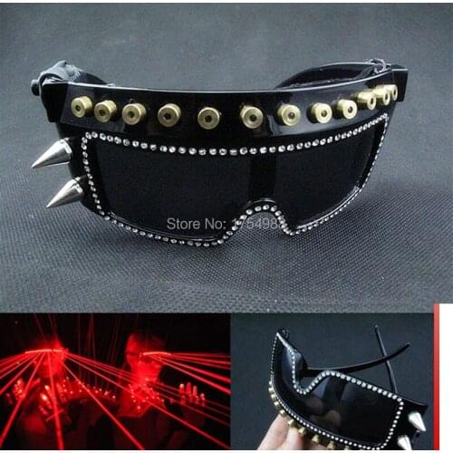 Red Party Decorations laser glasses for Event & Party Supplies red LED glasses DJ club Party glasses flashing glasses