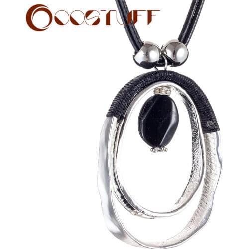 Hotsale Chokers Necklace for Women Jewelry Black Chain Silver Color Gold Pendant Jewellery Stone necklaces & pendants Suspension