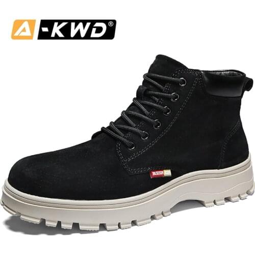 Fashion Men Winter Boots High Top Military Boots Men Split Leather Sneakers Man Mens Boots Casual Botas Invierno Hombre Footwear