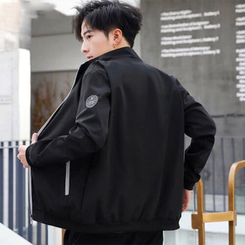 Jacket men 2021 new fashion trend handsome casual jacket mens baseball uniform stand-up collar mens clothes