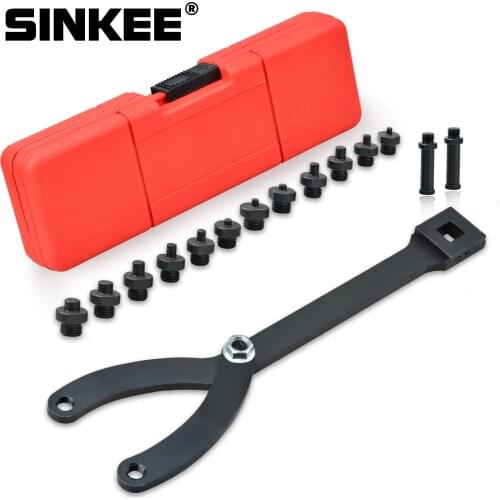 Variable Pin Spanner Wrench Kit Adjustable Fan Clutch Pully Holder 15Pc