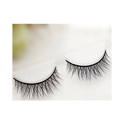 Wholesale Natural 100% Real Mink False Eye Lashes/Mink Individual Fake Eyelashes Extensions For Makeup Free shipping 2015