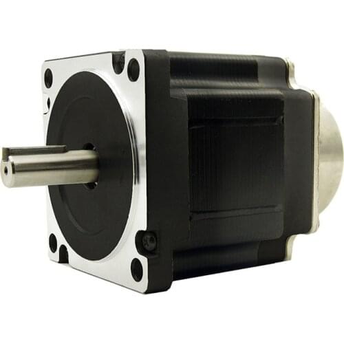 NEMA34 size 86mm Stepper motors with brake 86HSB80A46013C/86HSB80A46014C motor torque 4.5N.m(643oz-in) shaft diameter 12.7/14mm