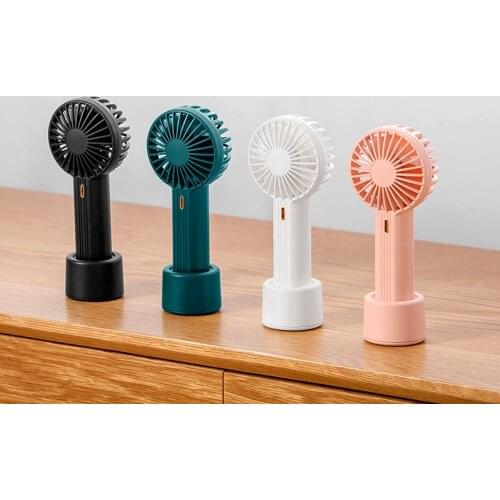Portable Mini Fan USB Small Pocket Handheld Fan Rechargeable 1200mAh Battery Hanging Neck Fans Outdoor Desktop Air Cooler