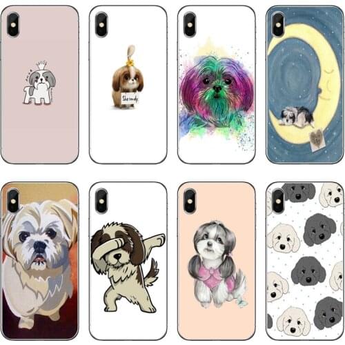Shih Tzu Dog Transparent Phone Case For iPhone 12 11 Pro Max Mini XS Max XR X 8 7 Plus 6 6S Plus 5 5S SE 2020