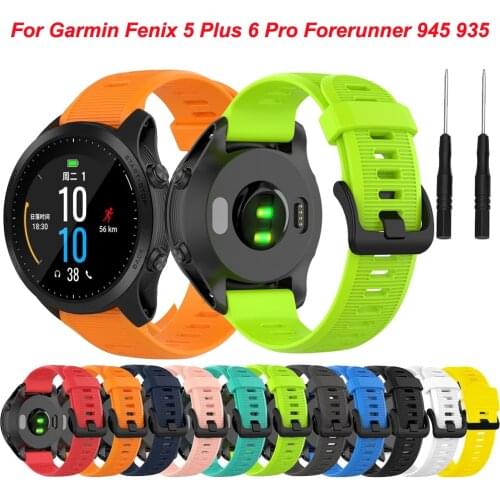 22mm Watch Band Bracelet For Garmin Fenix 5 /5 Plus Wrist Straps Forerunner 935 945 Fenix6 6 Pro Silicone Sport Watchband Correa