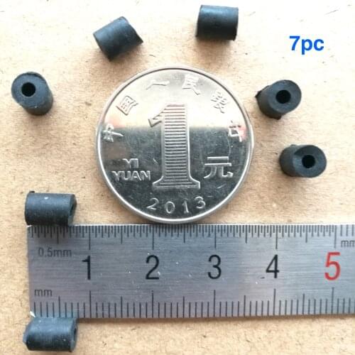 7pcs 5mmx2x6.5mm rubber ring sleeve wheel damping sleeve for cassette deck tape recorder audio player micro stereo
