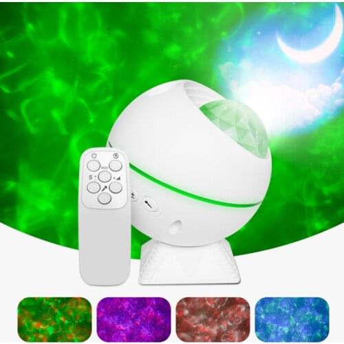 Voice Control LED Star Projector Night Light Sky Starry Night Lamp Ocean Wave Projector With Remote Control Christmas Cocina