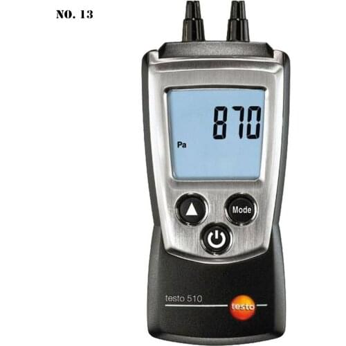 Testo 510 Linear Air Pressure Gauge 0-100 hPa (0563 0510/0560 0510) Digital Differential Pressure Gauge Measuring Tools 500mbar