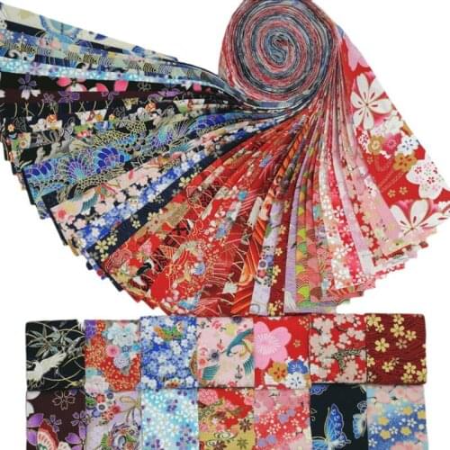 Jelly Roll Fabric Strips For Quilting,40 PCS Roll Cotton Fabric For Sewing With Different Patterns DIY Craft Patchwork