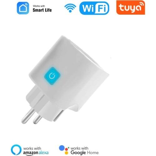 Wifi Smart Socket 10A White EU Plug Intelligent Electrical Sockets Smart Home Remote Control Outlet Switch For Google Home Alexa