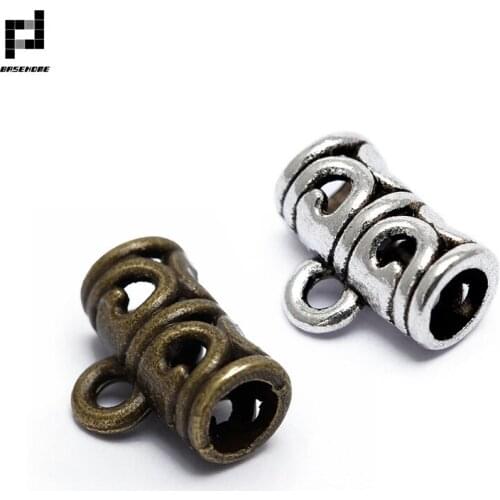 BASEHOME 50pcs/lot Vintage Bracelet Charm Connector Jewelry Neckalce Pendant Connectors for DIY Jewelry Making Findings