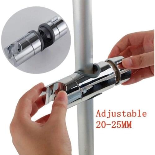 High Quality Shower Bracket Shower Rail Holder 20~25mm ABS Chrome Shower Head Holder Adjustable Bathroom Accessories Universal