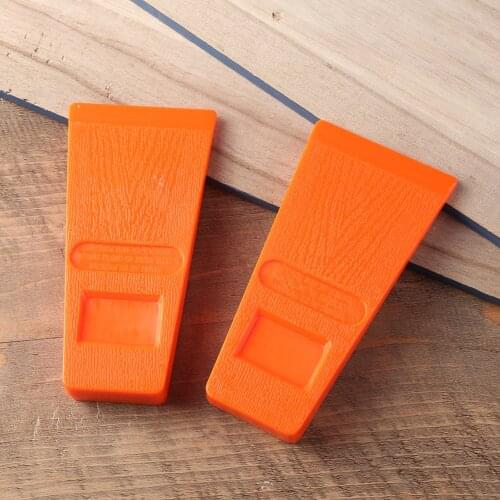 Orange Plastic Durable Felling Wedge Felled Chock Tree Cutting Wedge Spiked Wedge Woodcutting Tool 14cm 2 Pcs