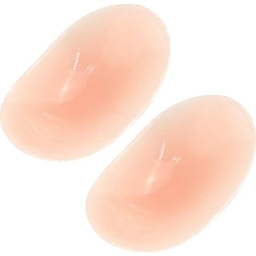 1 Pair of Invisible Shoulder Pad Detachable Thicken Shoudler Padding Universal Sholder Enhancer Skin Color