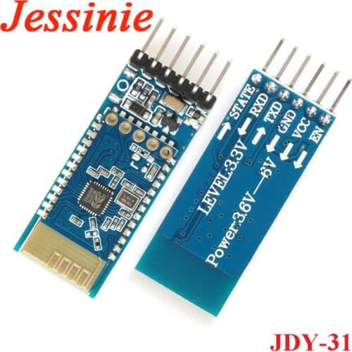 10pcs JDY-31 BLE 3.0 HC-05 HC-06 Module Serial Port 2.4G SPP Transparent Transmission Compatible HC 05 06 JDY-30