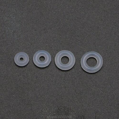 100Pcs Silicone Rubber Stoppers Ring Bead Charms Bracelets Compatible for Use Alone or with Clip Lock Spacer M10 21 Dropship