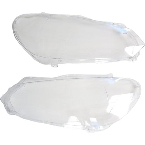 2-pack Headlight Headlamp Lense Clear for Golf 6 Professional