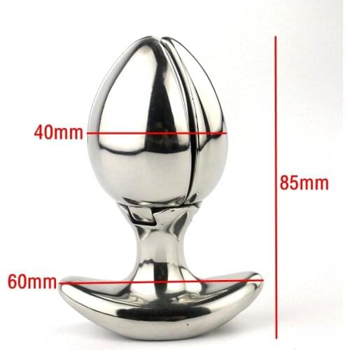 2020 Stainless Steel Locking Anal Anchor Adjustable Butt Plugs Metal Anal Sex Toys for Women and Men Adult Toy Plug