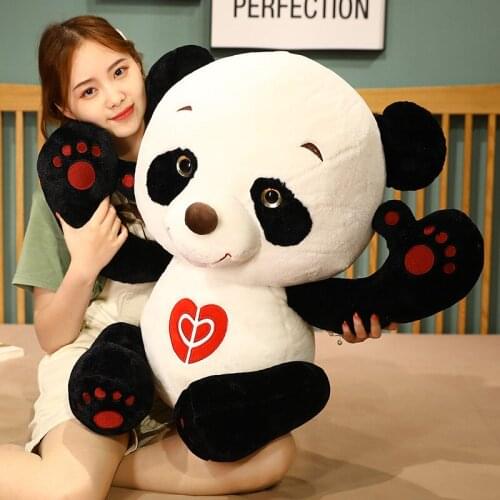 40/60 Cute Panda Plush Stuffed Animal Doll Animals Panda Toy Pillow Cartoon Kawaii Dolls Girls Baby Lovely Creative Gifts