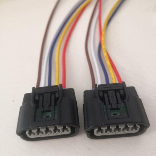 5 Pin/Way Turbocharger Actuator Connector Oxygen Sensor Plug With Wire Harness Cable For Honda 6189-6909