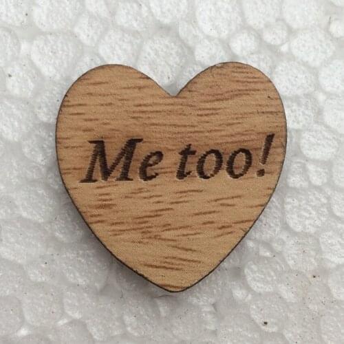 50pcs/Lot Me Too !Wooden Heart Table Confetti Rustic Wedding Decoration Wood Confetti Photo Props Supplies