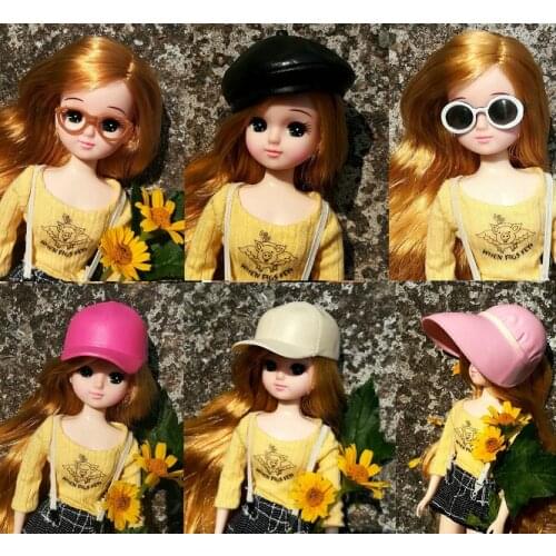 Dolls Accessories For Licca Doll For 1/6 Doll House Kids Toy Party Glasses Earring Necklace parts no doll