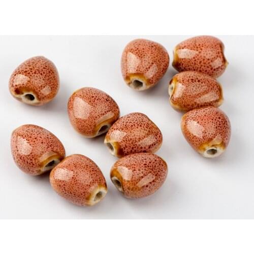 Heart Shape DIY Ceramic beads sell by bags Not natural stone Jewlery&Accessories ceramics beads 10pieces/lot #A532B