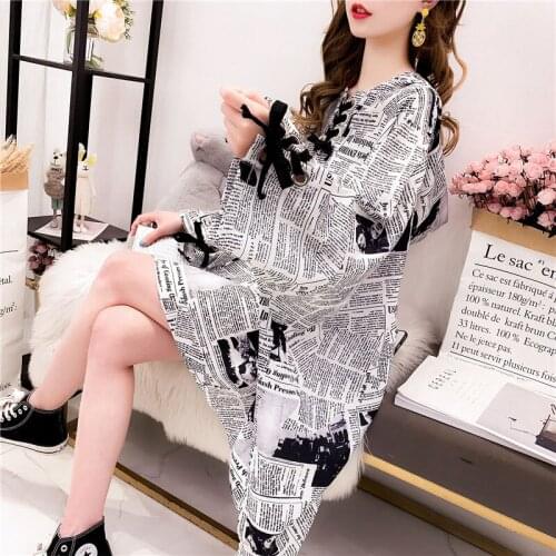 Cotton T Shirts Women Spring Summer 2021 New Print Oversized Plus Size Tops Casual Tie Dye Korean Long Sleeve Basic Tshirt PD037