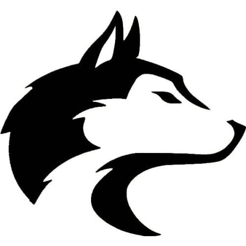 Hot Sell Personality Car Stickers Husky Pet Dog Alaska Sled Wolf Canine Coyote Snow Decals Accessories Auto PVC 13cm X 13cm