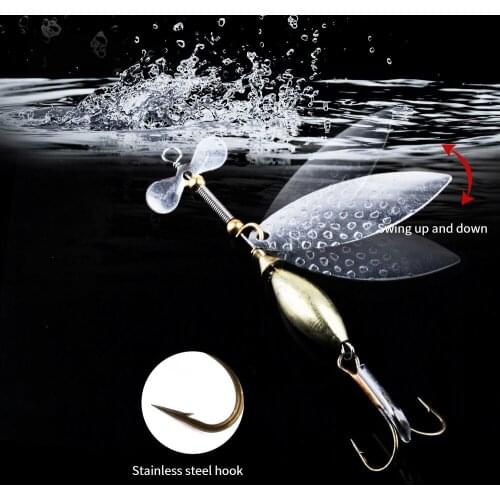 HENGJIA 9.8cm 15g Metal Fishing Lure Sequins Spinner Spoon Baits Feather Fishhook Tackle Swim bait new