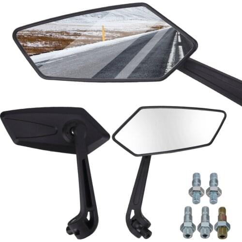 YOSOLO Motorcycle Rearview Mirrors For Cafe Racer Universal Black Motorcycle Accessories Side Mirrors