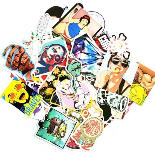 Skateboard Sticker 20 Pcs/lot Funny Anime Sticker For Car Laptop Luggage Motorcycle Decal Kids Toy Sticker